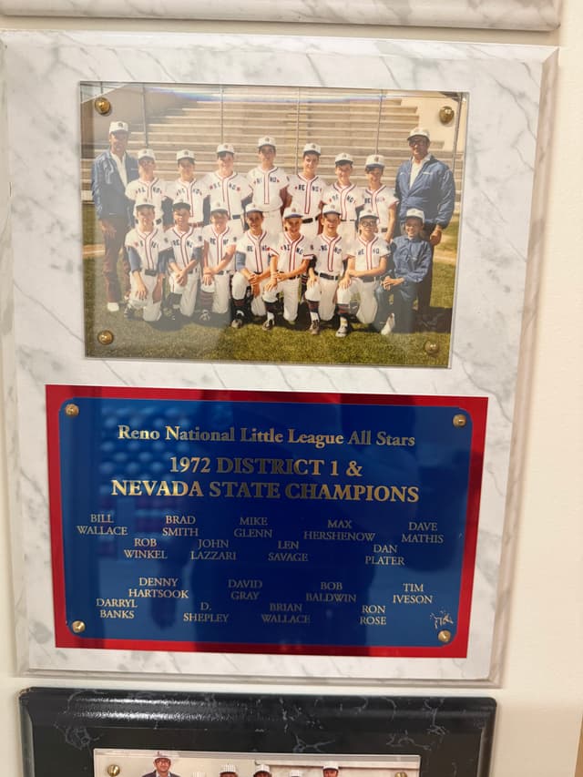 1972 State Championship plaque