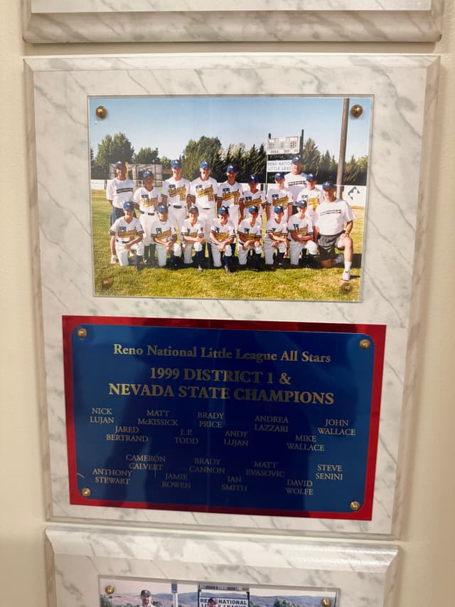 1999 State Championship plaque
